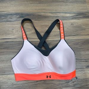 Under armour women’s high support infinity sports bra size large pink coral